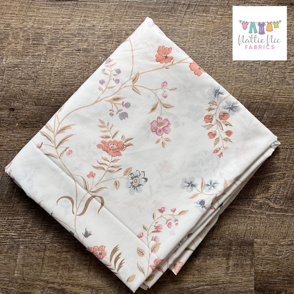 Vintage Queen Size‎ Flat Sheet Lady Pepperell Floral